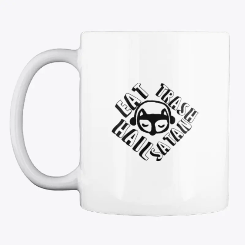 eat trash coffee mug